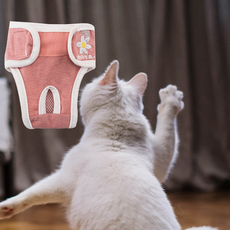 Пелена за кучета Физиологични панталони Санитарни перящи се женски бикини за кучета Шорти Бельо за менструация Гащи S-XXL