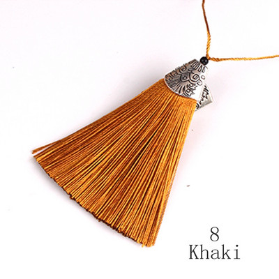 5 bucăți/lot 8 cm capac pentru gură de pește ciucuri ciucuri de mătase Fringe perie ornamente ciucuri decorative bijuterii DIY perdele Accesorii pentru decorarea casei