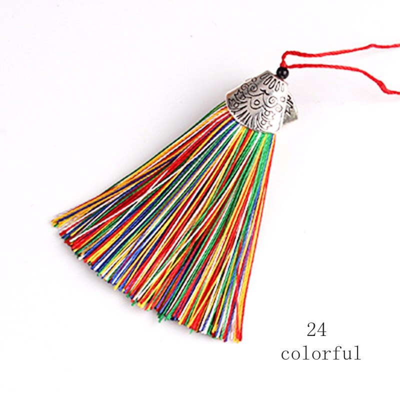 5 bucăți/lot 8 cm capac pentru gură de pește ciucuri ciucuri de mătase Fringe perie ornamente ciucuri decorative bijuterii DIY perdele Accesorii pentru decorarea casei