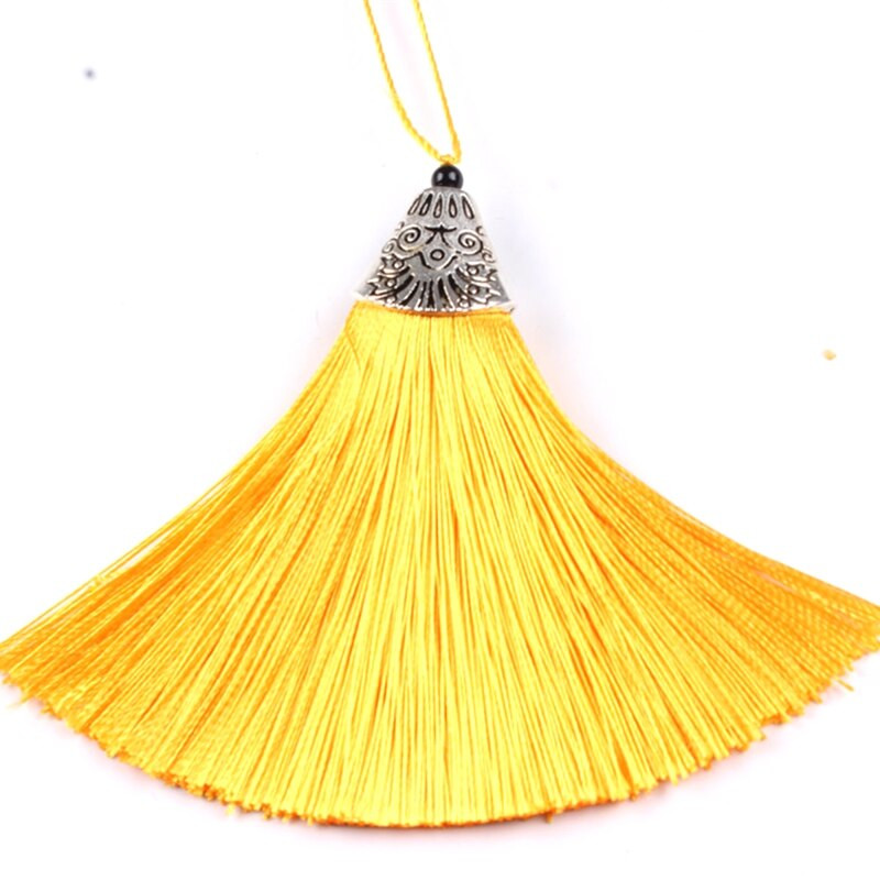 5 bucăți/lot 8 cm capac pentru gură de pește ciucuri ciucuri de mătase Fringe perie ornamente ciucuri decorative bijuterii DIY perdele Accesorii pentru decorarea casei
