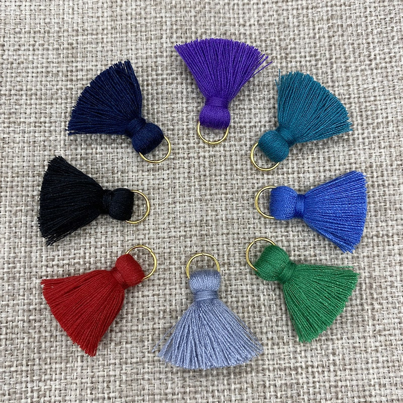 10/20 ks 2 cm mini strapcové prívesky, drobné strapce, krátke bavlnené strapce, doplnky, DIY, domáce šitie, kľúče, záclony, remeslá, výroba šperkov