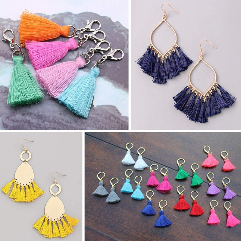 10/20 ks 2 cm mini strapcové prívesky, drobné strapce, krátke bavlnené strapce, doplnky, DIY, domáce šitie, kľúče, záclony, remeslá, výroba šperkov