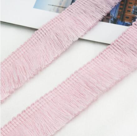 5 meetrit polüestrist narmad pitsid isetehtud kaunistused käsitsi valmistatud padi riided kõrvarõngad ehted kaunistused tutid Võrk valge roosa roos 2,5 cm