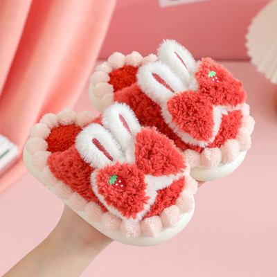 Λούτρινες χειμερινές παντόφλες για κορίτσια