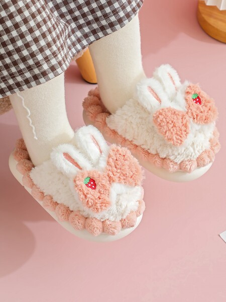 Λούτρινες χειμερινές παντόφλες για κορίτσια