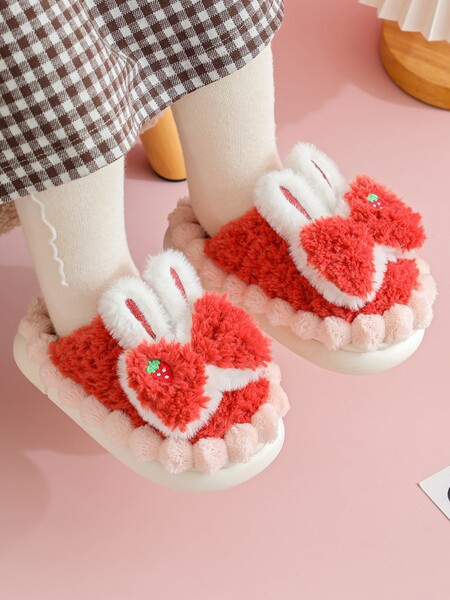 Λούτρινες χειμερινές παντόφλες για κορίτσια