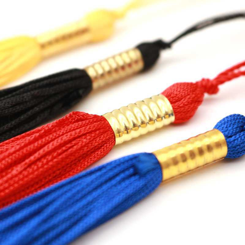 10 ks DIY remeselné doplnky pre dospelých bakalárskych študentov, klobúky na promócie, 44 cm dlhé strapce, prívesky na doktorandské matričné dosky, slávnostné strapce