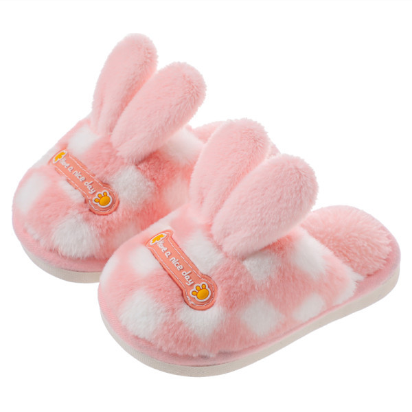 Dječje kućne papuče s printom i ravnim potplatom za djevojčice