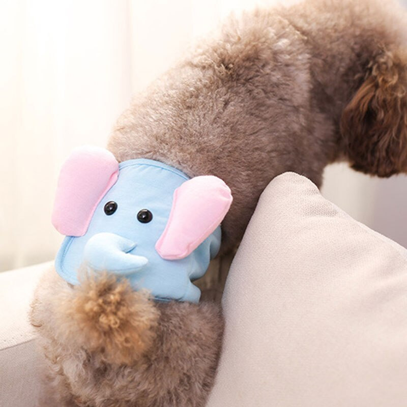 Triibulised isaste koerte lühikesed püksid korduvkasutatavad hügieenilised kutsika mähkmed armsad füsioloogilised püksid lemmikloomakoertele hingav puuvillane lemmiklooma aluspesu