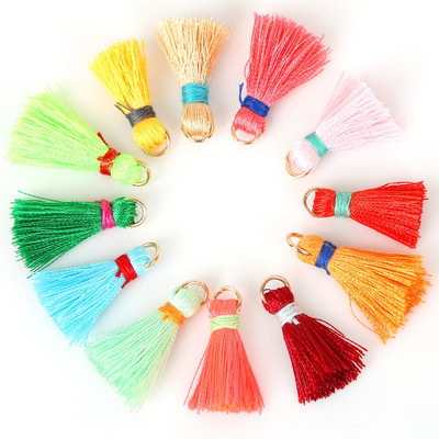 Silk Tassel Charms Κολιέ Σκουλαρίκια Ευρήματα Φούντες για κοσμήματα Κατασκευή Πινέλο Σκουλαρίκια Τσάντα Ρούχα Craft DIY 20mm+5mm 20pcs/lot