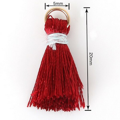 Siidist Tutt Charms Kaelakee Kõrvarõnga Leiud Tutid Ehete Valmistamiseks Pintsel Kõrvarõngakott Riietus Käsitöö DIY 20mm+5mm 20tk/partii