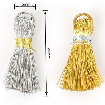 Siidist Tutt Charms Kaelakee Kõrvarõnga Leiud Tutid Ehete Valmistamiseks Pintsel Kõrvarõngakott Riietus Käsitöö DIY 20mm+5mm 20tk/partii