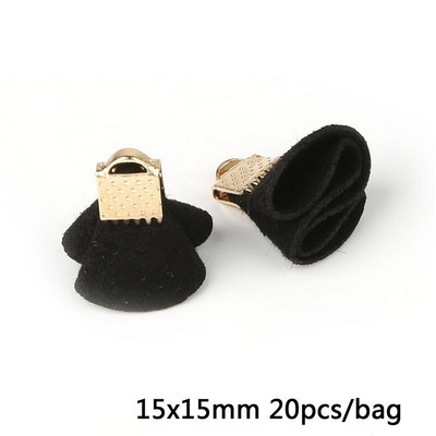 15x15mm 20 vnt./maišelis Korėjos Velvet Clip Mini Kutas, skirtas Dailiniams amatams Siuvimo/Pasidaryk pats drabužių siuvimo audinys/Kuto kutais