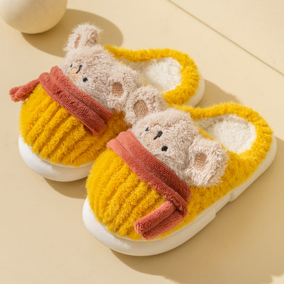 Detské plyšové papučky pre dievčatá s ušami