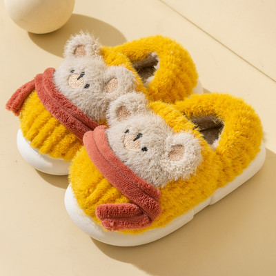 Detské plyšové papučky pre dievčatá s ušami