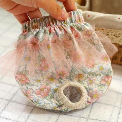 Nohavičky pre psov a psy, spodná bielizeň, bavlnené šortky, hygienické plienky s čipkovaným okrajom, nohavičky pre šteňatá