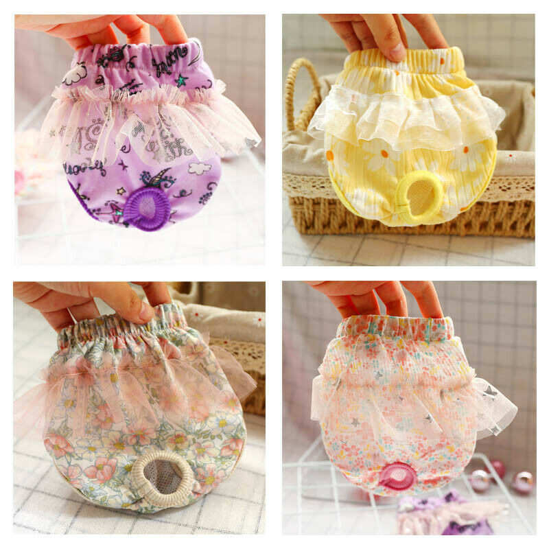 Nohavičky pre psov a psy, spodná bielizeň, bavlnené šortky, hygienické plienky s čipkovaným okrajom, nohavičky pre šteňatá