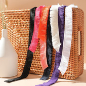 5 метра цветна полиестерна завеса, дантелена дреха, декоративна панделка, 2,5 см памучна нишка, брада, ресни, плат, аксесоари за Направи си сам