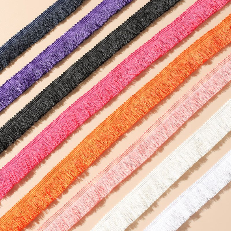 5 метра цветна полиестерна завеса, дантелена дреха, декоративна панделка, 2,5 см памучна нишка, брада, ресни, плат, аксесоари за Направи си сам