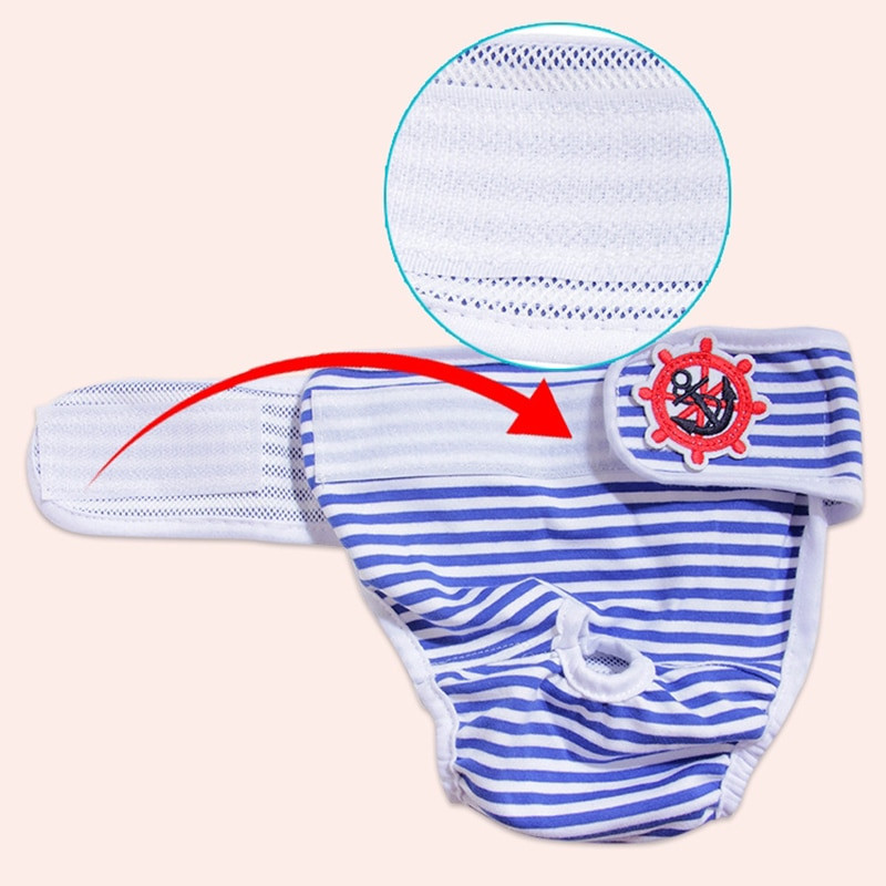 Šunų vystyklai menstruacijų apatiniai Kontracepcijos vystyklų kelnaitės šunims Tech iš Terek daugkartinio naudojimo higieninės kelnaitės