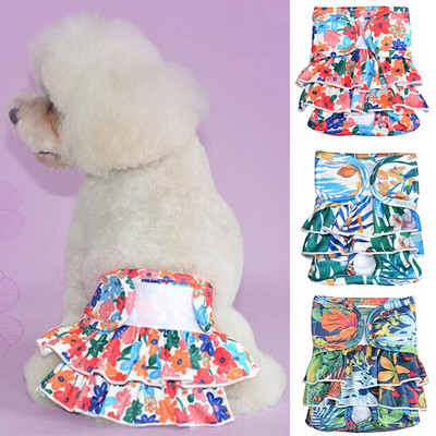 Ruffles Lemmiklooma füsioloogilised püksid Printsessi lemmikloomapüksid Hingavad koera menstruatsioonipüksid Lemmikloomatarbed Naiste koera füsioloogilised püksid