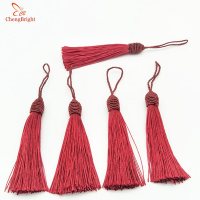 ChengBright Veľkoobchod Vysoko kvalitné 5 ks/sada 14 cm dlhé hodvábne strapce Strapce Ozdoba Strapce na záclony Doplnky DIY