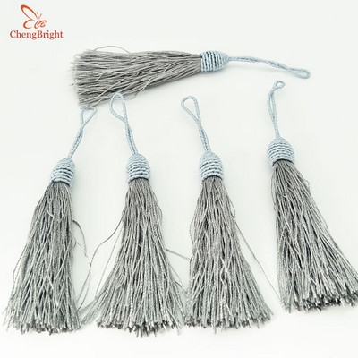 ChengBright Veľkoobchod Vysoko kvalitné 5 ks/sada 14 cm dlhé hodvábne strapce Strapce Ozdoba Strapce na záclony Doplnky DIY