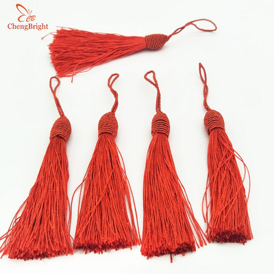 ChengBright Veľkoobchod Vysoko kvalitné 5 ks/sada 14 cm dlhé hodvábne strapce Strapce Ozdoba Strapce na záclony Doplnky DIY