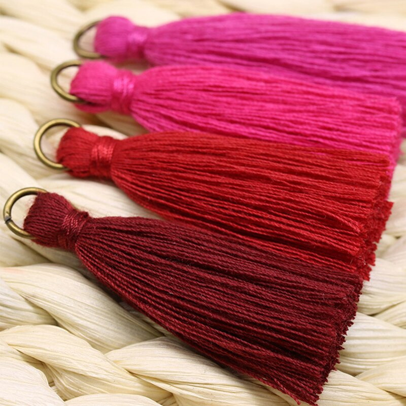 10/20 ks 4CM strapce polyester bavlna DIY doplnky náušnice náhrdelník prívesok výroba šperkov bytový textil dekorácia DIY remeslo