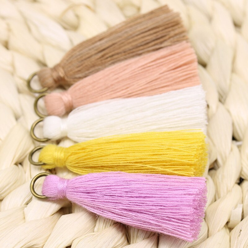 10/20 ks 4CM strapce polyester bavlna DIY doplnky náušnice náhrdelník prívesok výroba šperkov bytový textil dekorácia DIY remeslo