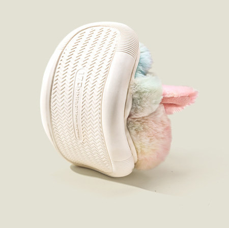 Detské papuče pre dievčatá v dúhových farbách