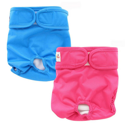 „Ohbabyka Hook&Loop“ pritaikytos šunų audinio sauskelnės higieninės įklotos kelnės moteriškoms naminiams gyvūnėliams Apatiniai drabužiai naminių šunų dresavimo kelnaitės Dydis SML