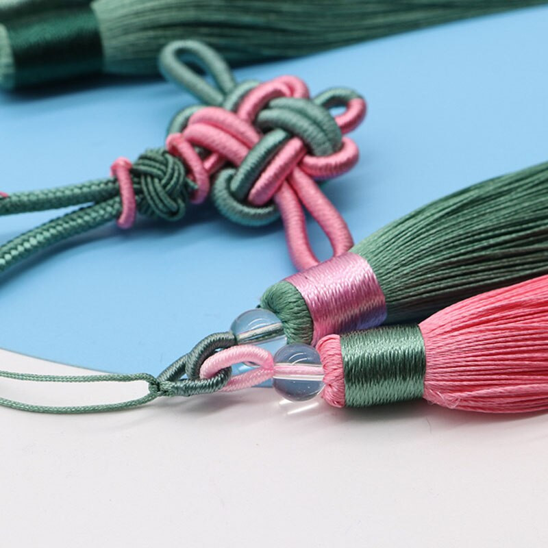 Kahevärvilised rippuvad nöörid siiditutid DIY kardinad riided kott käsitöötarbed klassikalises stiilis tutti ripats dekoratiivne tutt