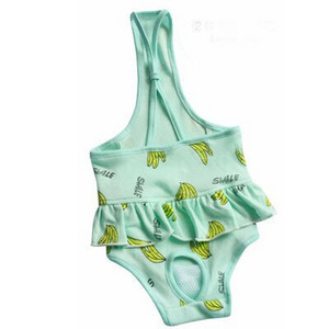 Pantaloni fiziologici pentru câini cu imprimeu banană Scutece durabile pentru femeie Chiloți sanitari pentru buldog francez Pantaloni scurți Lenjerie de corp pentru menstruație