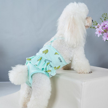 Banana Print Dog Physiological Παντελόνι Σορτς Ανθεκτικές Γυναικείες πάνες Γαλλικό μπουλντόγκ υγιεινής σορτς Εσώρουχα εμμηνόρροιας