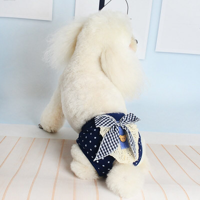 Φυσιολογικό παντελόνι για θηλυκό σκύλο Βαμβακερό σορτς σκύλου που πλένεται Εσώρουχα εμμηνόρροιας Σλιπ για κατοικίδια Μικρή πάνα για σκύλους