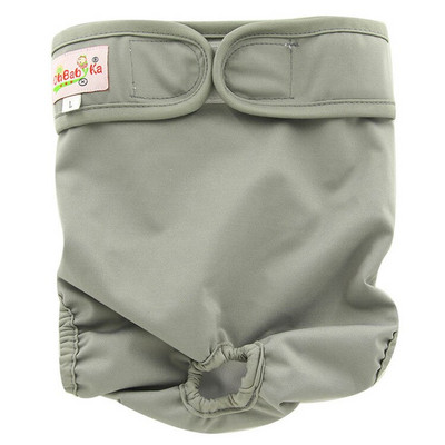 Scutece lavabile pentru câini pentru femeie Ohbabyka, cu cârlig și buclă, ajustabile, cu imprimeu animal, lenjerie de corp pentru menstruație Scutece pentru animale de companie, pantaloni scurți SML