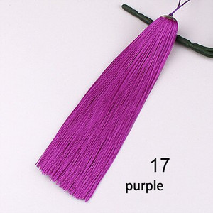 2 buc. 17 cm ciucuri de mătase perie cu franjuri accesorii pentru pandantiv pentru fabricarea de bijuterii bricolaj, ciucuri din satin de mătase, obiecte de artizanat lucrate manual