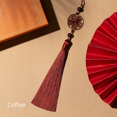 Unisonju 6 τμχ/παρτίδα 27 εκ. Πολύχρωμα κορδόνια φούντα από μεταξωτό βαμβάκι για γούρι σκουλαρίκι Κρεμαστό αξεσουάρ κατασκευής κοσμημάτων από σατέν φούντα