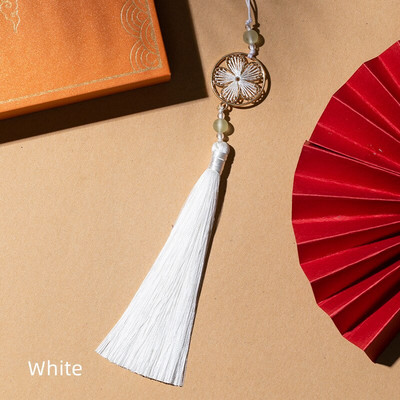 Unisonju 6 τμχ/παρτίδα 27 εκ. Πολύχρωμα κορδόνια φούντα από μεταξωτό βαμβάκι για γούρι σκουλαρίκι Κρεμαστό αξεσουάρ κατασκευής κοσμημάτων από σατέν φούντα