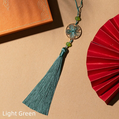 Unisonju 6 τμχ/παρτίδα 27 εκ. Πολύχρωμα κορδόνια φούντα από μεταξωτό βαμβάκι για γούρι σκουλαρίκι Κρεμαστό αξεσουάρ κατασκευής κοσμημάτων από σατέν φούντα