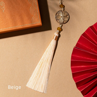 Unisonju 6 τμχ/παρτίδα 27 εκ. Πολύχρωμα κορδόνια φούντα από μεταξωτό βαμβάκι για γούρι σκουλαρίκι Κρεμαστό αξεσουάρ κατασκευής κοσμημάτων από σατέν φούντα