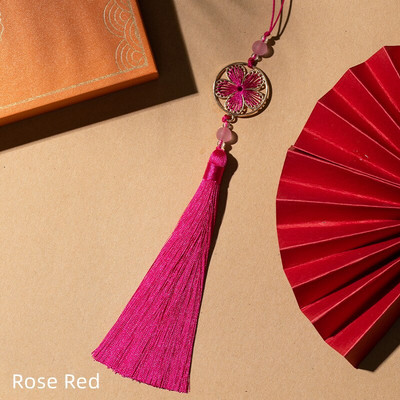 Unisonju 6 τμχ/παρτίδα 27 εκ. Πολύχρωμα κορδόνια φούντα από μεταξωτό βαμβάκι για γούρι σκουλαρίκι Κρεμαστό αξεσουάρ κατασκευής κοσμημάτων από σατέν φούντα