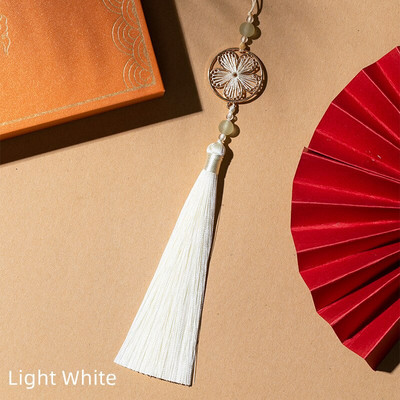 Unisonju 6 τμχ/παρτίδα 27 εκ. Πολύχρωμα κορδόνια φούντα από μεταξωτό βαμβάκι για γούρι σκουλαρίκι Κρεμαστό αξεσουάρ κατασκευής κοσμημάτων από σατέν φούντα