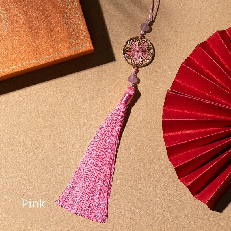 Unisonju 6 τμχ/παρτίδα 27 εκ. Πολύχρωμα κορδόνια φούντα από μεταξωτό βαμβάκι για γούρι σκουλαρίκι Κρεμαστό αξεσουάρ κατασκευής κοσμημάτων από σατέν φούντα