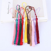 10vnt 8cm pakabinamas virvė Šilkas, skirtas pasidaryk pats, raktų pakabukas auskarai kabliukai pakabukai papuošalai.