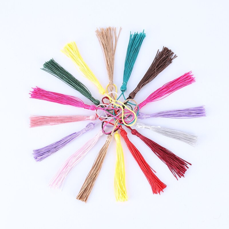 10vnt 8cm pakabinamas virvė Šilkas, skirtas pasidaryk pats, raktų pakabukas auskarai kabliukai pakabukai papuošalai.