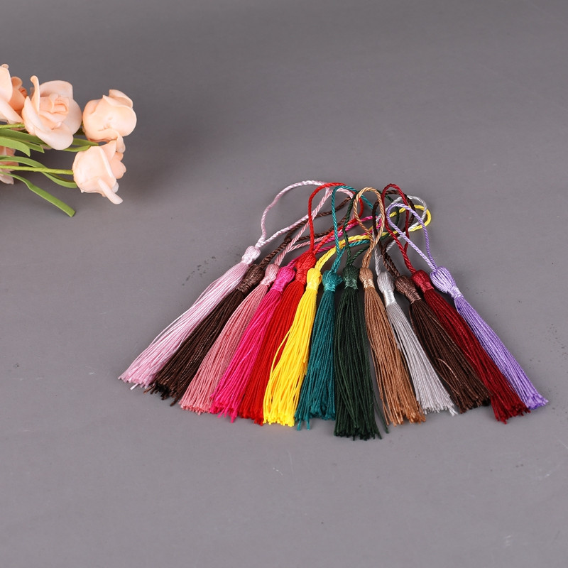 10vnt 8cm pakabinamas virvė Šilkas, skirtas pasidaryk pats, raktų pakabukas auskarai kabliukai pakabukai papuošalai.