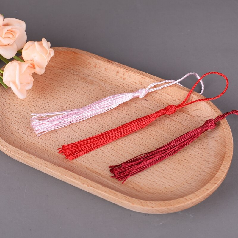 10vnt 8cm pakabinamas virvė Šilkas, skirtas pasidaryk pats, raktų pakabukas auskarai kabliukai pakabukai papuošalai.