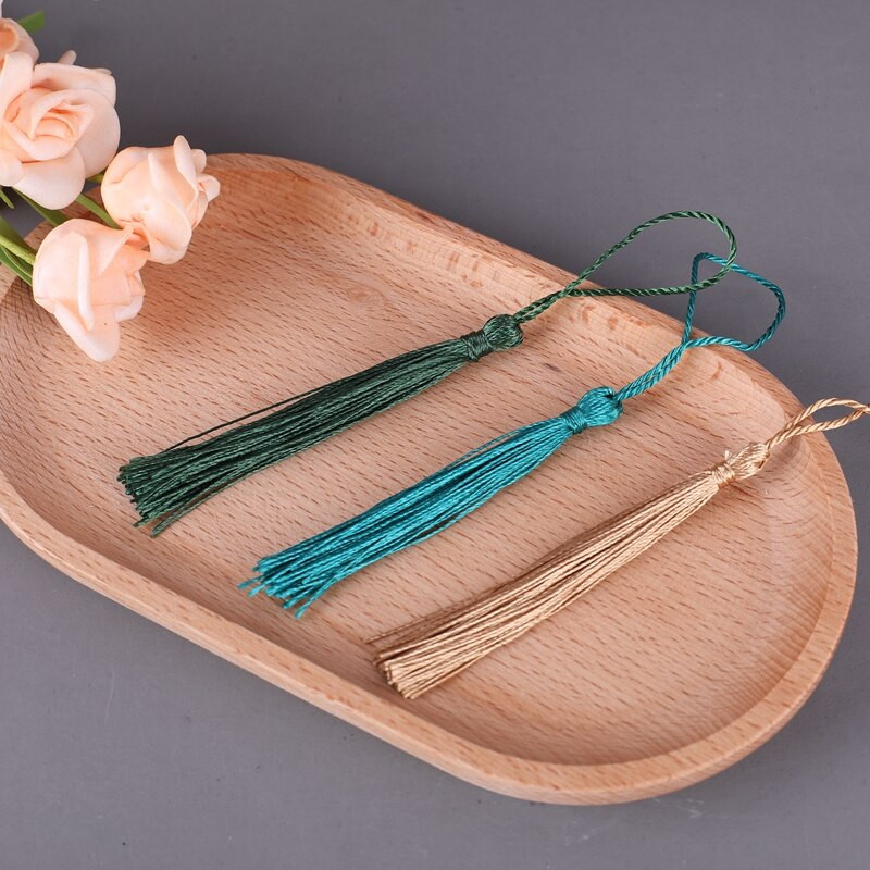 10vnt 8cm pakabinamas virvė Šilkas, skirtas pasidaryk pats, raktų pakabukas auskarai kabliukai pakabukai papuošalai.